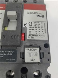 GE Spectra RMS SELA36A10030 30a 600V 3 Pole Circuit Breaker