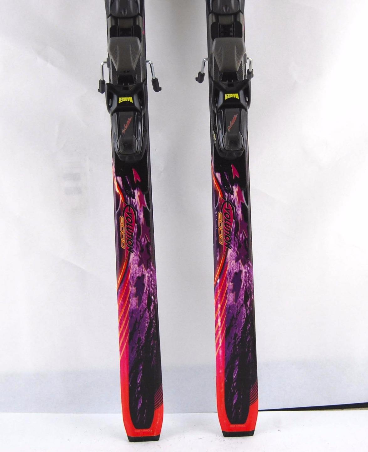 Salomon Evolution 9 180 cm Mens Downhill Purple Red Adjustable Bindings