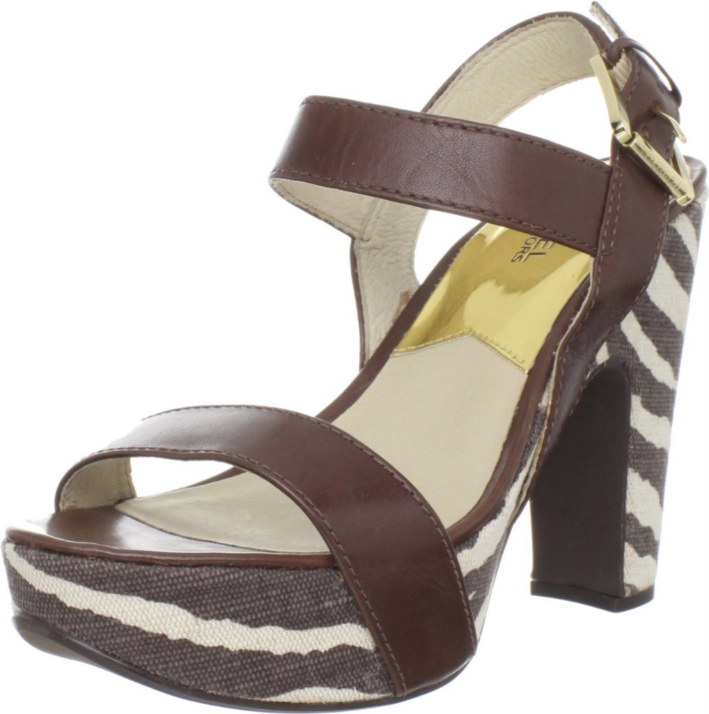Michael Kors Ivana Sandal Womens Platform Sandals Strappy Heels Shoes ...