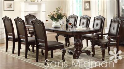 Furniture New Kira 11 Pc Formal Dining Room Set Table W 2 Leaves