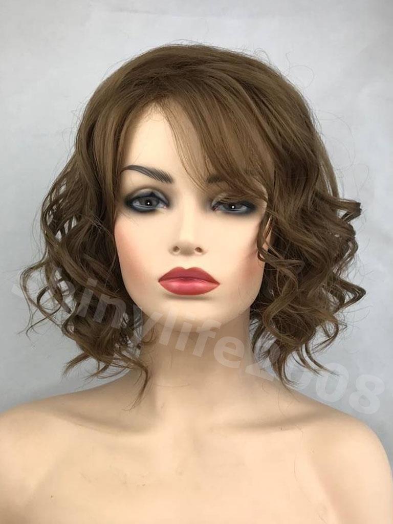 New Fashion Ladies Short Curly Women Natural Hair Wigs Wig Cap