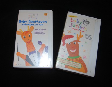 SET of 10 Baby Newton Baby Einstein VHS Tapes PLUS 3 Sesame Street Elmo ...