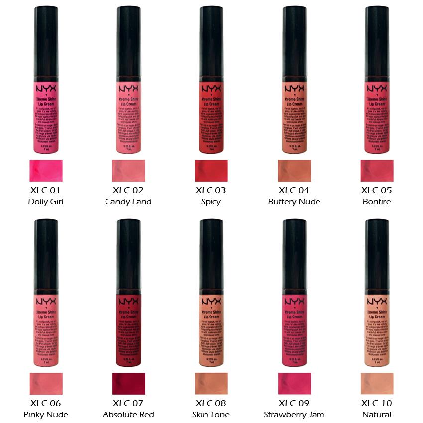 1 NYX Xtreme Lip Cream Gloss - Silky Finish 