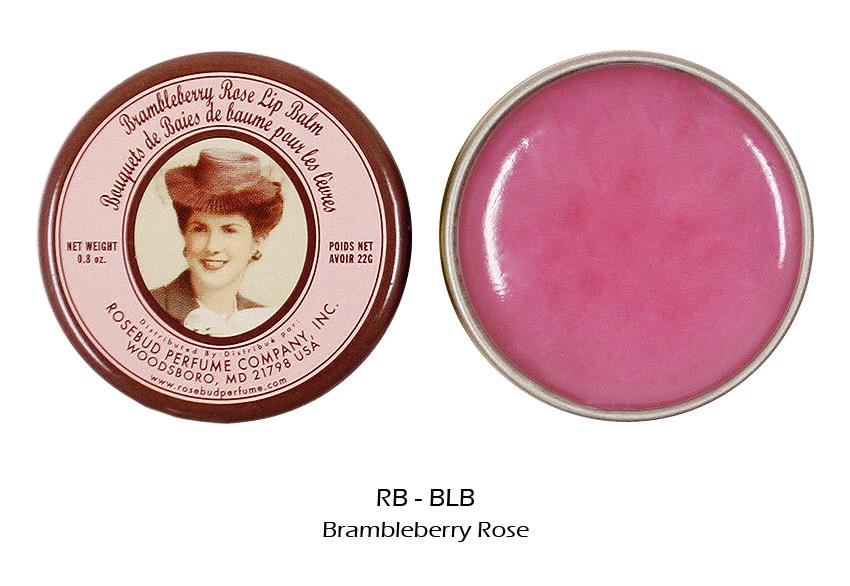 1 ROSEBUD Brambleberry Rose Lip Balm Tin 0.8 oz "RB BLB" *Joy's