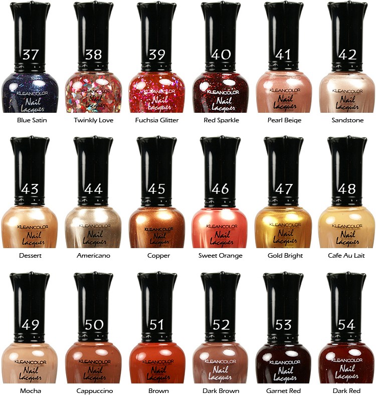 6 KLEANCOLOR Nail Lacquer (polish) 