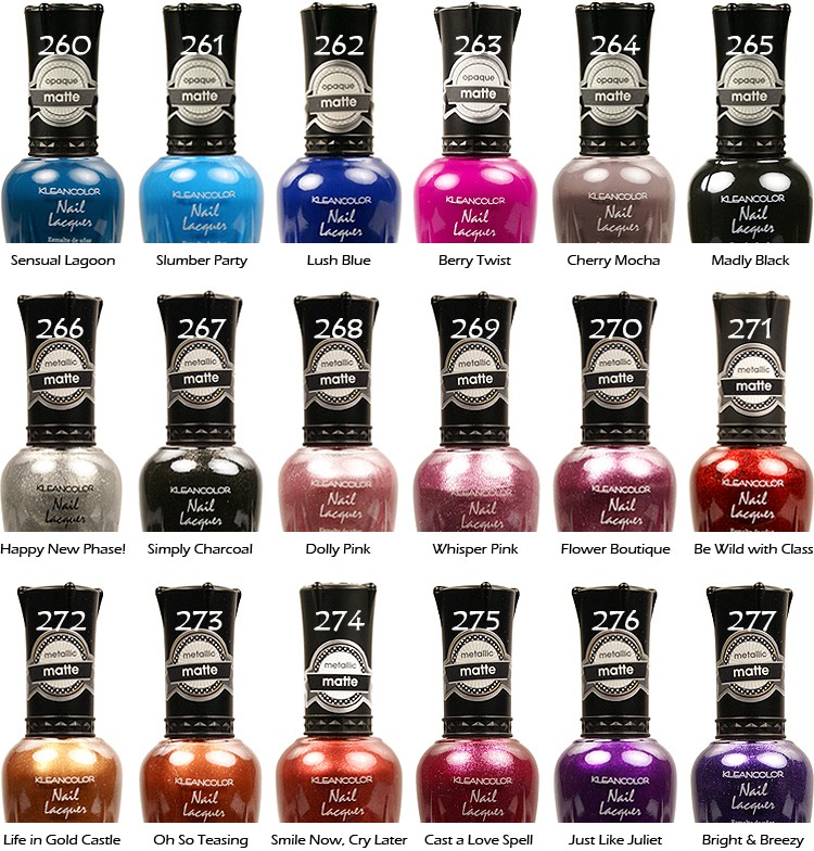 6 KLEANCOLOR Nail Lacquer (polish) 