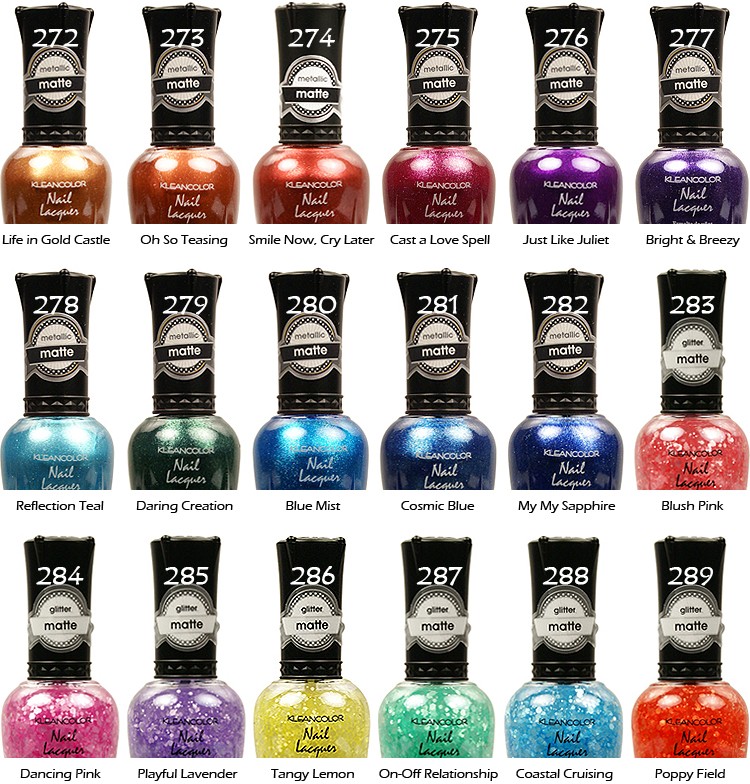 43個セット Kleancolorマニキュア Amazon.com : Kleancolor Nail Polish - Awesome Metallic Full Size