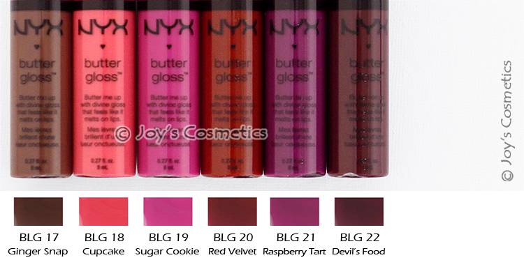 1 NYX Butter Gloss Lippen - Blg CM Wählen Sie Ihre 1 Farbe " Joy'...