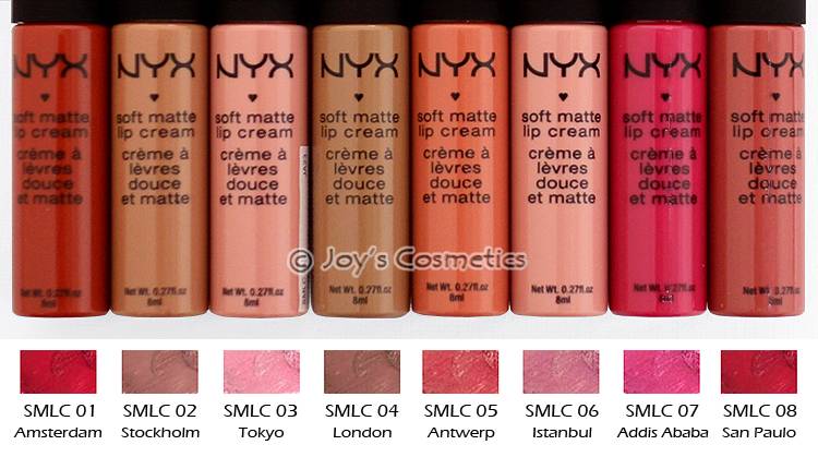 22 Nyx Soft Matte Lip Cream Smlc 22 Color Full Set Joy S