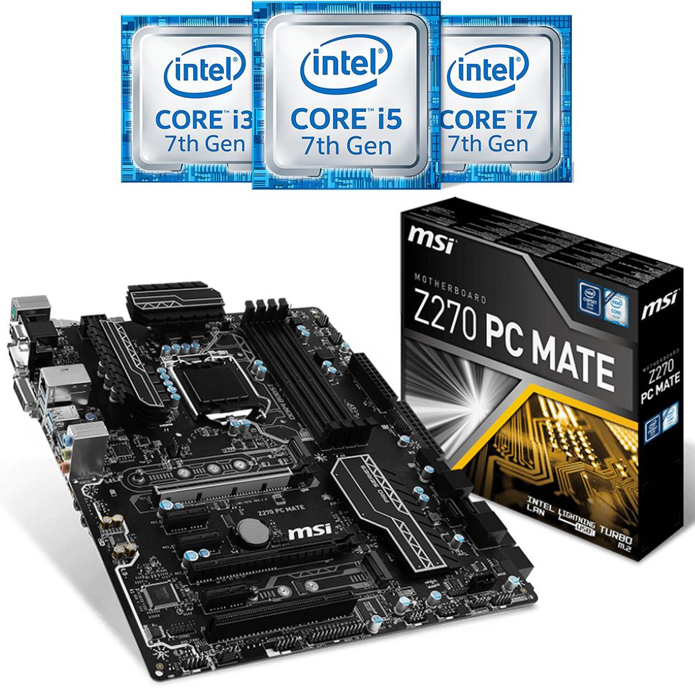 MSI Z270 PC MATE Motherboard Intel 7th GEN. DDR4 LGA 1151 ATX HDMI
