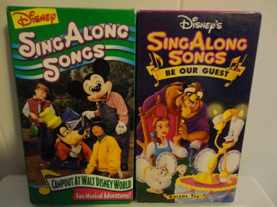 Lot 12 Disney Sing Along VHS tapes Zip a dee do dah over 120 Songs! EC ...
