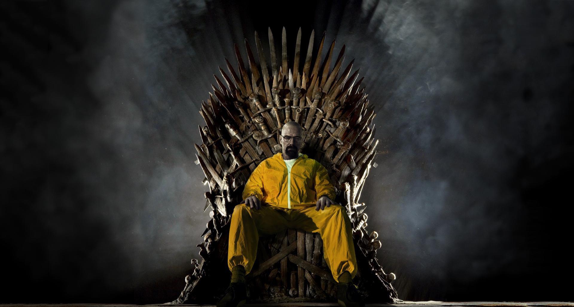 game of thrones breaking bad throne cross over giant wall poster