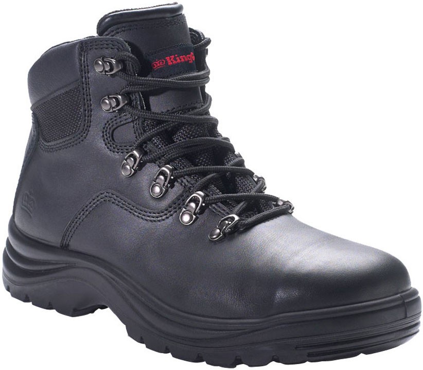 King Gee Lawson Work Boot Steel Toe Cap Safety Leather Workwear CAPPED ...