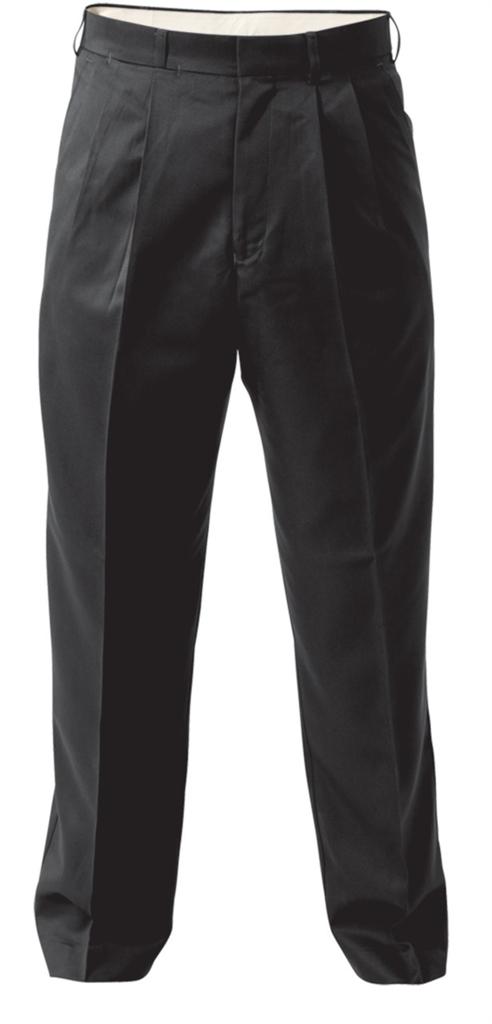 King GEE Pleat Front Permanent Press Pants Trousers Work Black Slate ...