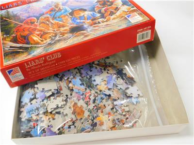 LIARS' CLUB 550 PIECE JIGSAW PUZZLE GREAT American Puzzle ...