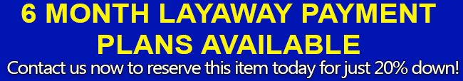Payment plans available - Contact us for details