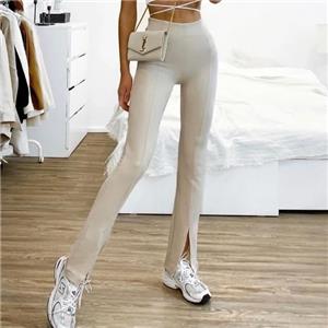 【セール】 Beige Zara Slit eBay | NWT 225 5039 XL Leggings Ribbed レッグウェア