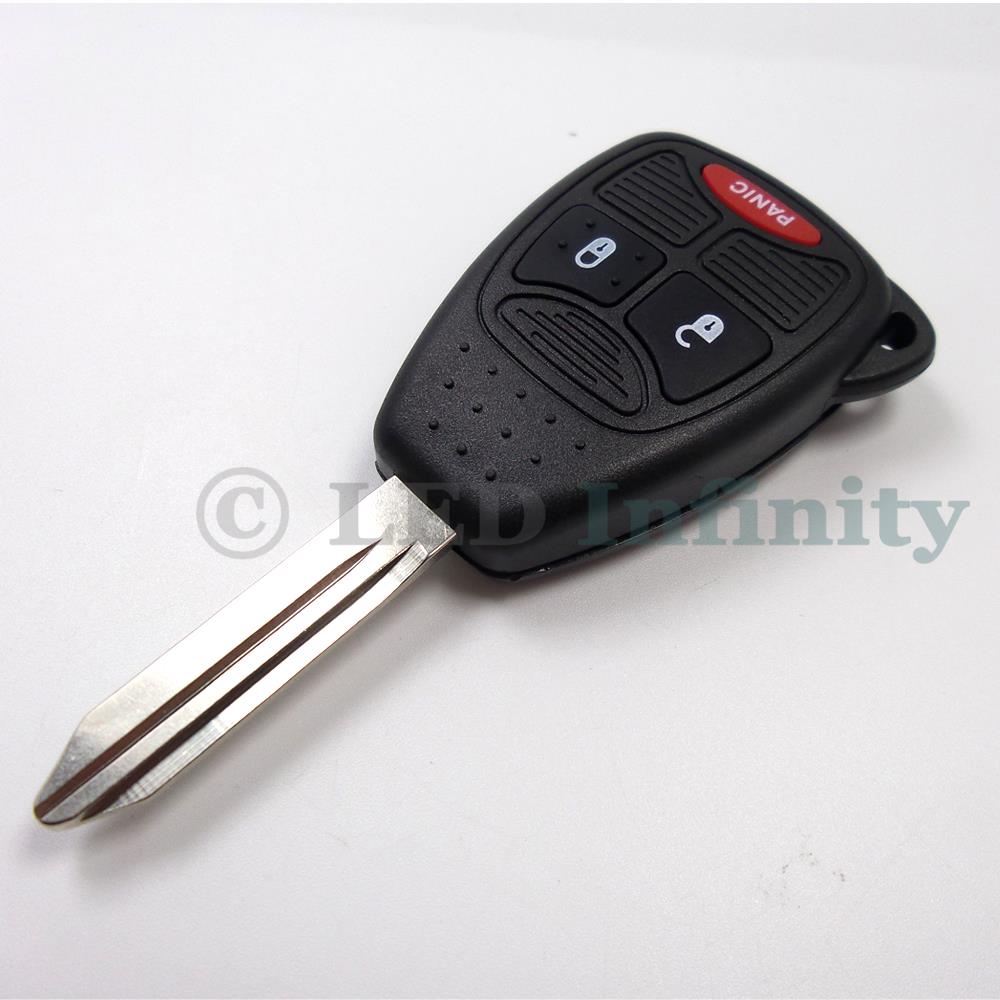 New Uncut Remote Key Fob 3 Button For 2006 2008 Dodge 1500