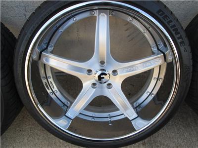 22 Quot Forgiato Aggio Brushed Silver Wheels Rim Dodge Charger