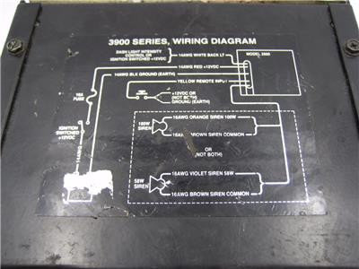 Details About Galls Code 3 3900 Series Slimline Street Thunder Police Siren Controller