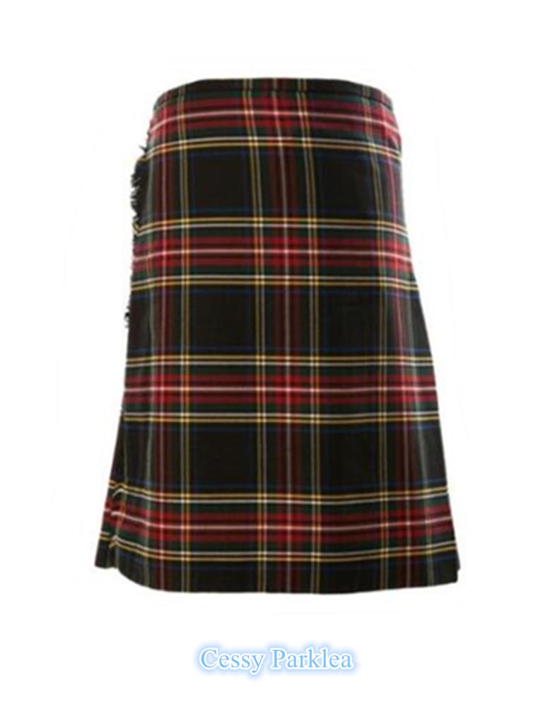 R3 Mens Traditional Scottish Highland Tartan Utility Kilt Plaid Irish