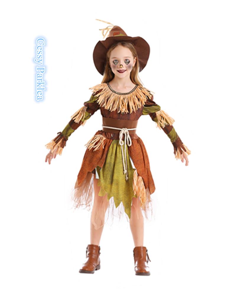 E3 Pumpkin Patch Scarecrow Girls Halloween Book Week Wizard of Oz ...