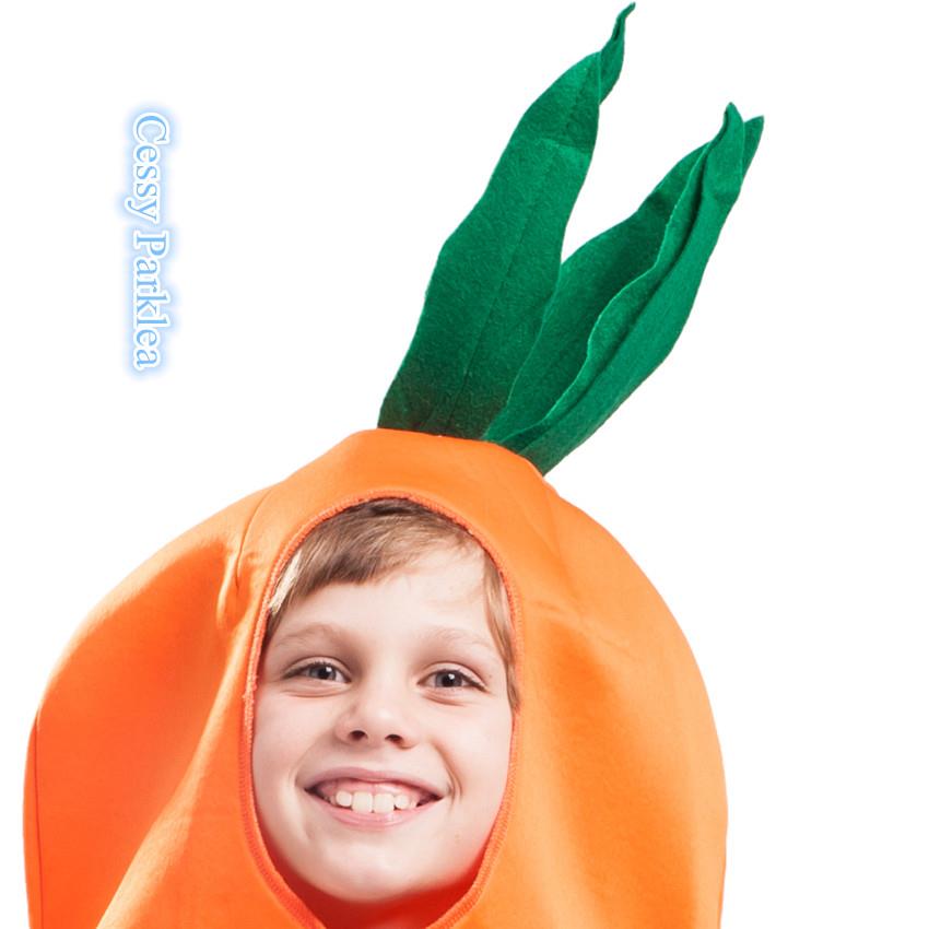 Details about   E4 Carrot Child Food Funny Halloween Boys or Girls Book Week Tunic Costume