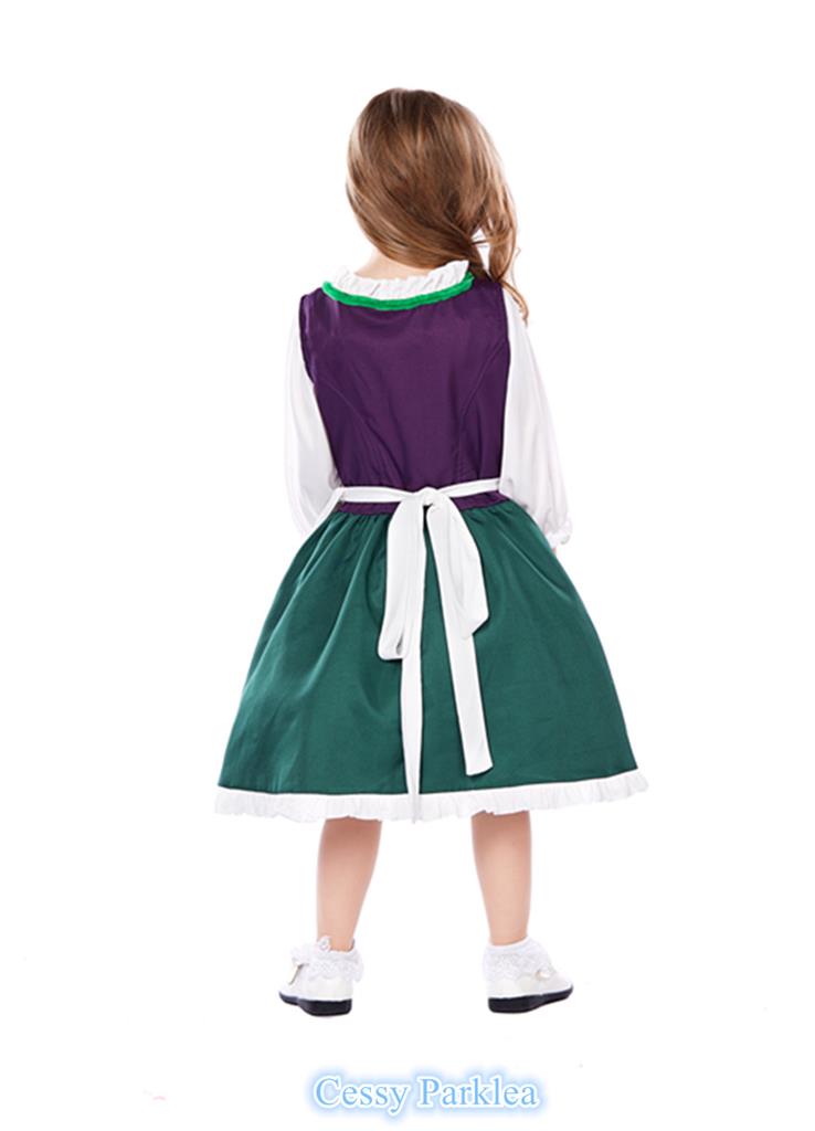 Costume allemand pour , Costume de fille allemande,Robe Oktoberfest Robe Halloween pour | Costume d'Oktoberfest pour , costume Dirndl pour l' Oktoberfest, carnaval, de 2 à 12 ans, costumes de déguiseme
