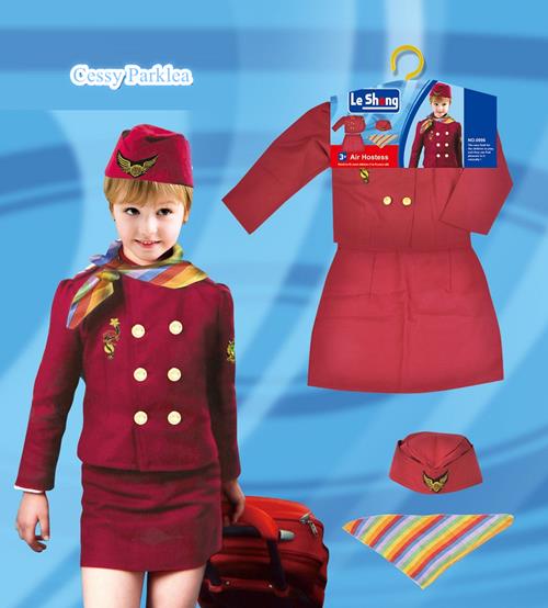 U-E1-1 Girls Air Hostess Flight Attendant Airlines Stewardess