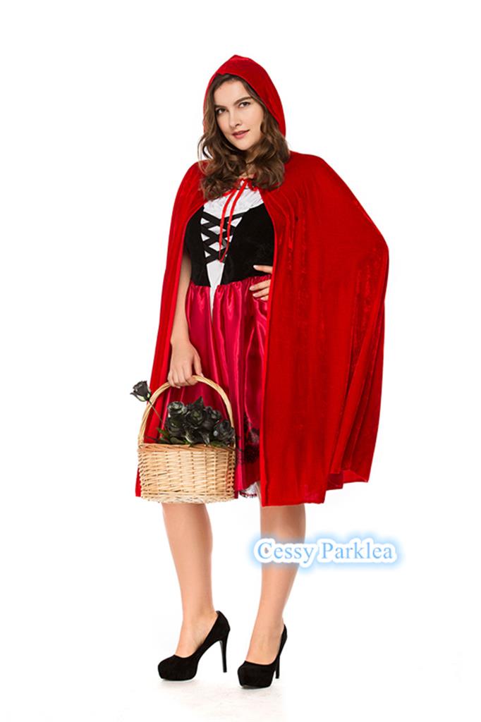 Plus Size Ladies Deluxe Little Red Riding Hood Book Week Fairytale Costume
