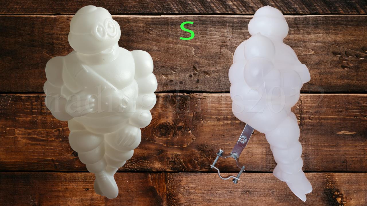 1x 12V/24V MICHELIN MAN BIBENDUM Figur Maskottchen beleuchtet weiß Kunststoff LKW - Bild 5 von 7