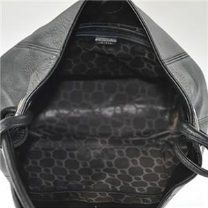 oroton black leather hobo bag