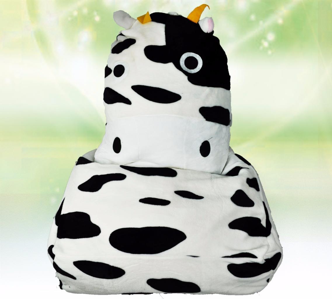 Cow Black & White Bean Bag Sofa Cover Chair Suit Baby ...