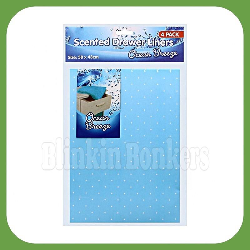 PACK OF 4 SCENTED PERFUMED FRAGRANCED PERFUME DRAWER DRAW LINERS