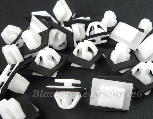 Set of 10 Blue Nylon Rocker Panel Molding Clips Sealer Fits Hyundai 87758-3L000