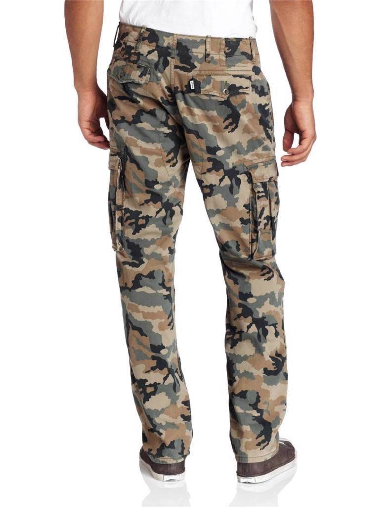 NEW LEVI'S STRAUSS MEN'S ORIGINAL RELAXED FIT CARGO I PANTS CAMO ...