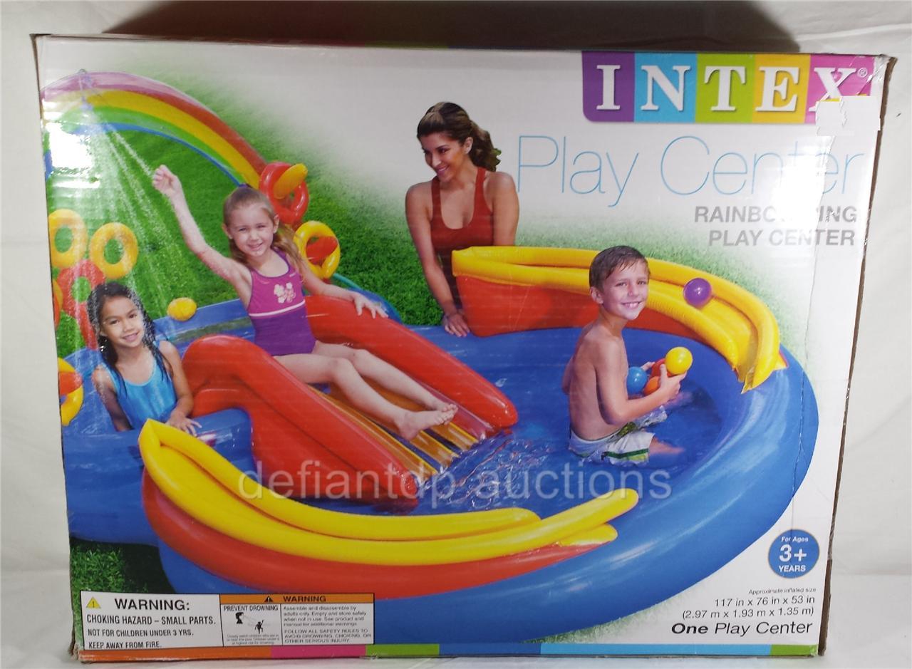Intex Rainbow Ring Play Center Inflatable Pool **New/Sealed**