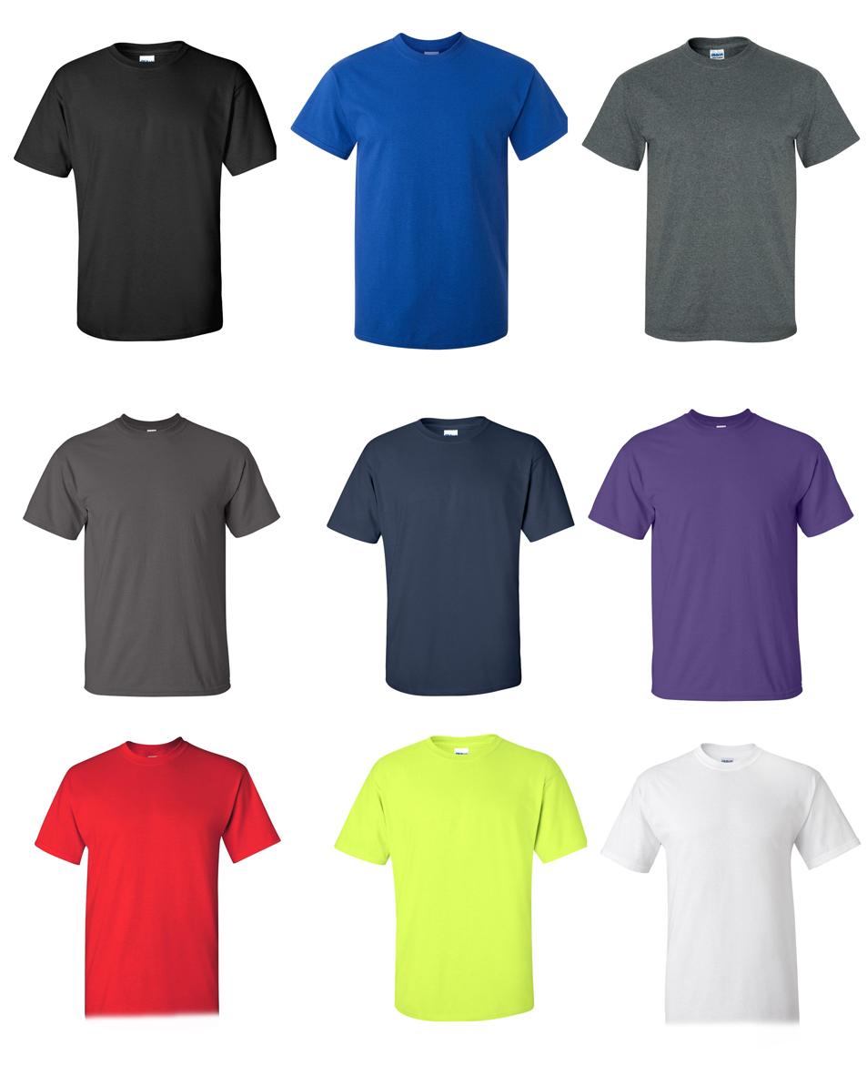 Men's Cotton Short Sleeve T-Shirt Tee Close Out Solid Plain Tshirt ...