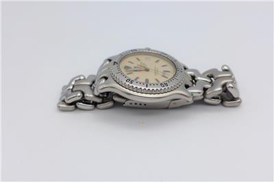 TAG Heuer Professional 200m ステンレス中古品 Tag Heuer Professional 200m Black Dial Chronograph Bracelet