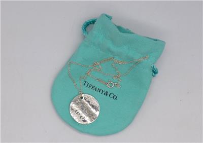 Tiffany & Co. 727 Fifth Ave New York Sterling Silver Wavy Notes