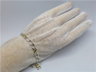 Tiffany & Co. バングル 925シルバー 750ゴールド Tiffany & Co. 925 750 Combination Bracelet 7.5