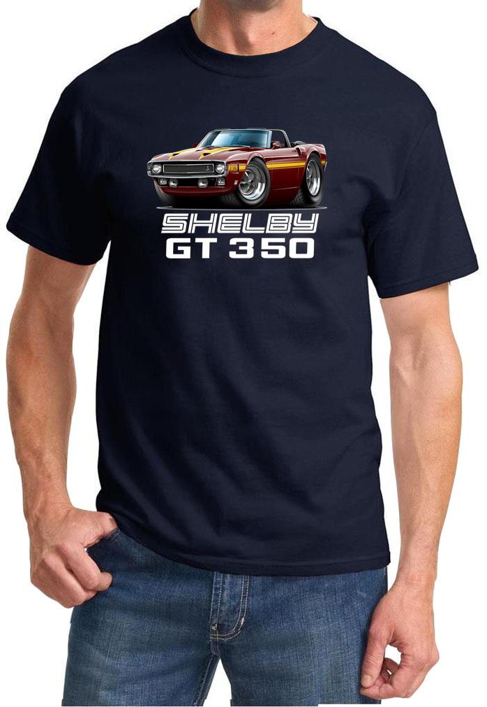 1969 1970 Shelby GT350 Mustang Convertible Full Color Tshirt NEW FREE SHIPPING - Picture 11 of 11
