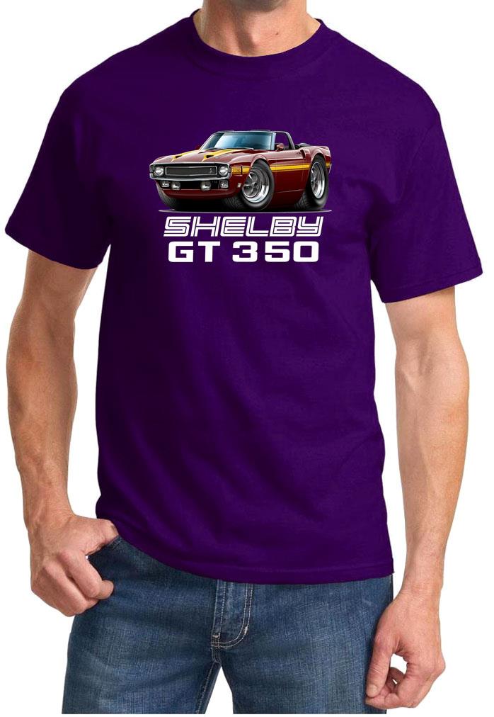 1969 1970 Shelby GT350 Mustang Convertible Full Color Tshirt NEW FREE SHIPPING - Picture 8 of 11