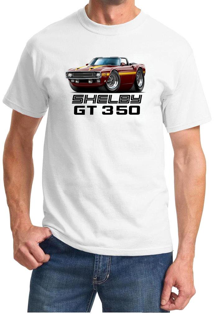 1969 1970 Shelby GT350 Mustang Convertible Full Color Tshirt NEW FREE SHIPPING - Picture 9 of 11