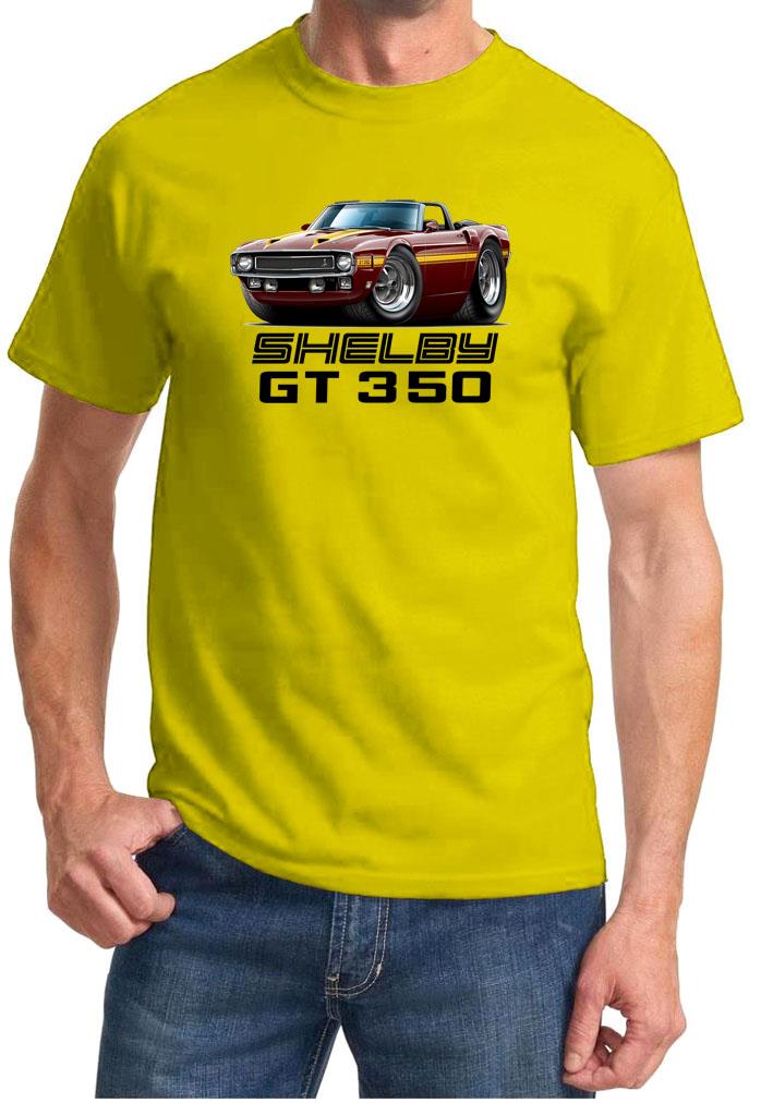 1969 1970 Shelby GT350 Mustang Convertible Full Color Tshirt NEW FREE SHIPPING - Picture 10 of 11