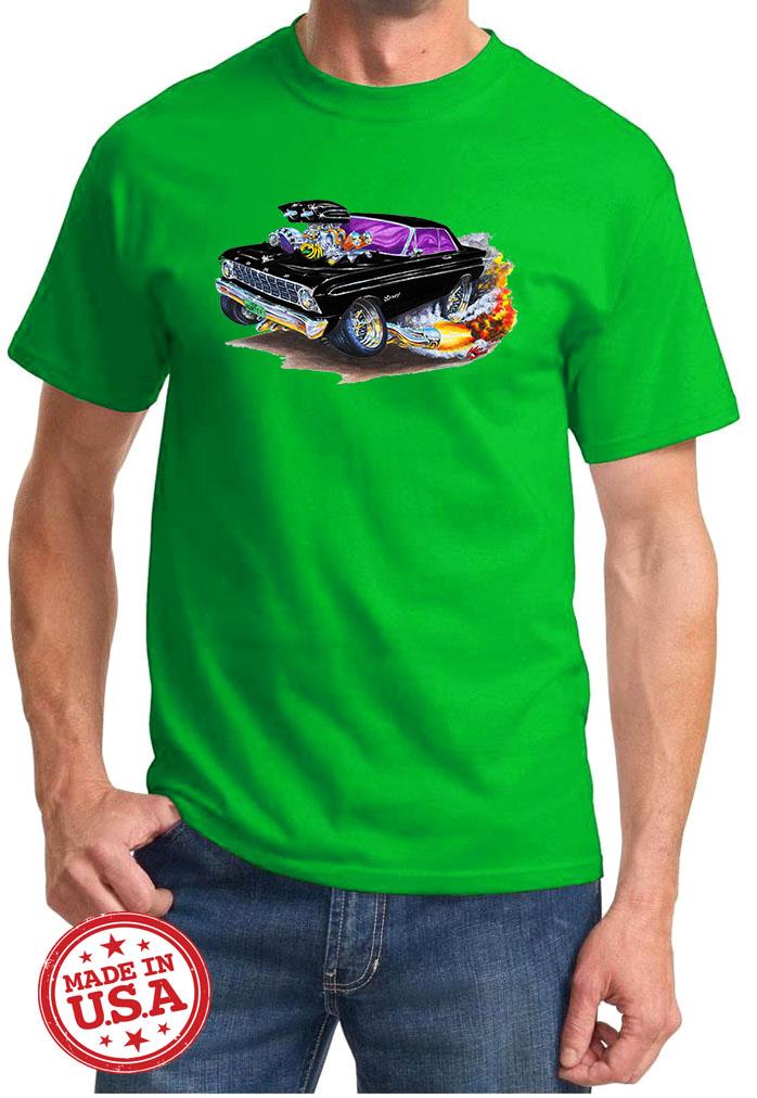 1964 Ford Falcon Hardtop Cartoon Color Tshirt NEW FREE SHIPPING - Picture 5 of 11