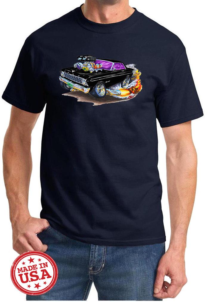 1964 Ford Falcon Hardtop Cartoon Color Tshirt NEW FREE SHIPPING - Picture 11 of 11