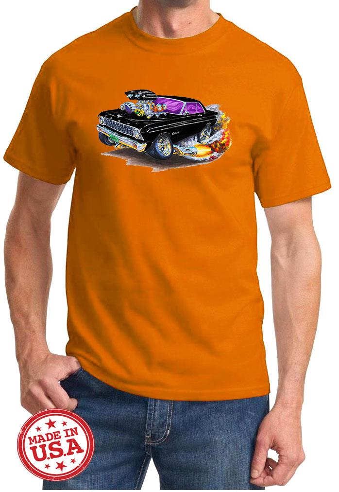 1964 Ford Falcon Hardtop Cartoon Color Tshirt NEW FREE SHIPPING - Picture 7 of 11