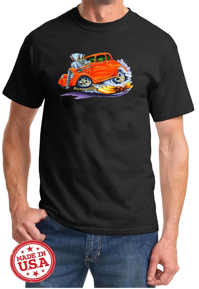 1933 1934 Willys Hot Rod Cartoon Tshirt NEW FREE SHIPPING - Picture 2 of 11