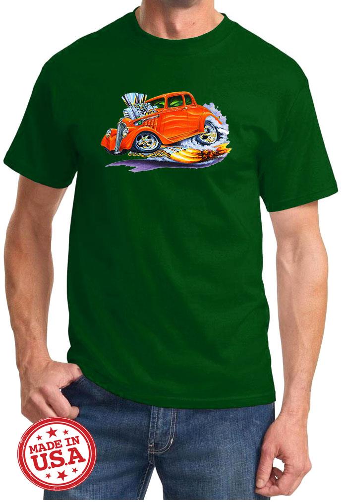 1933 1934 Willys Hot Rod Cartoon Tshirt NEW FREE SHIPPING - Picture 4 of 11